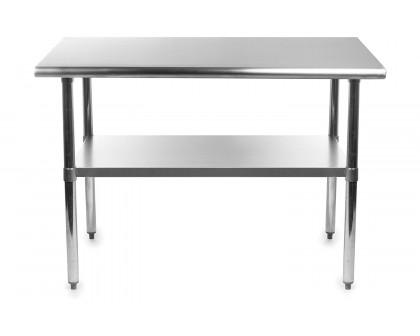 FaFurn - Heavy Duty Stainless Steel 48 X 30 Inch Kitchen Restaurant Prep Work Table