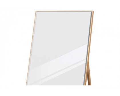 FaFurn Large Full Length Leaning Wall Or Hanging Mirror - Gold