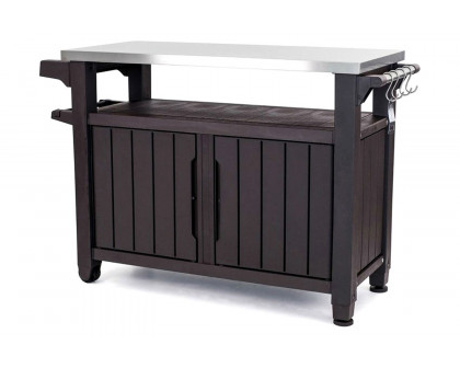 FaFurn - Outdoor Grill Party Bar Serving Cart with Storage