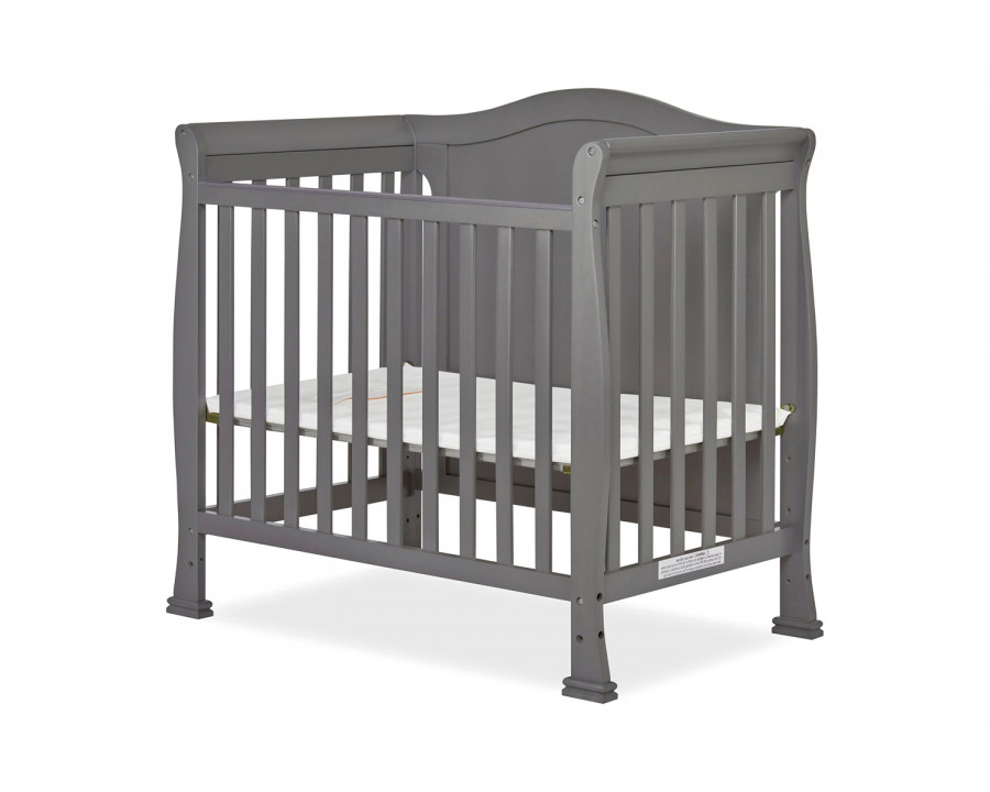 FaFurn Solid Pine Wood 3-In-1 Convertible Baby Crib Daybed Toddler Bed - Gray