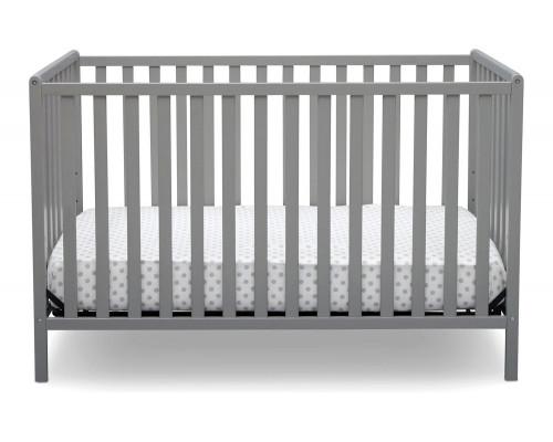 FaFurn 3-In-1 Modern Convertible Baby Crib Toddler Bed - Gray