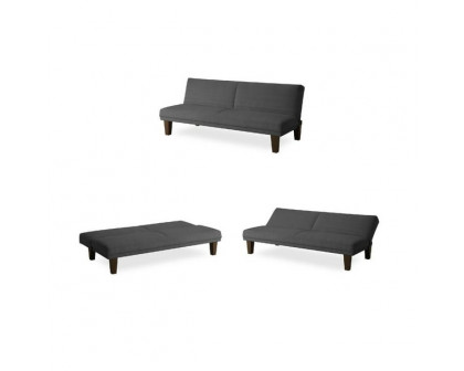 FaFurn - Modern Sleeper Sofa in Gray, Microfiber