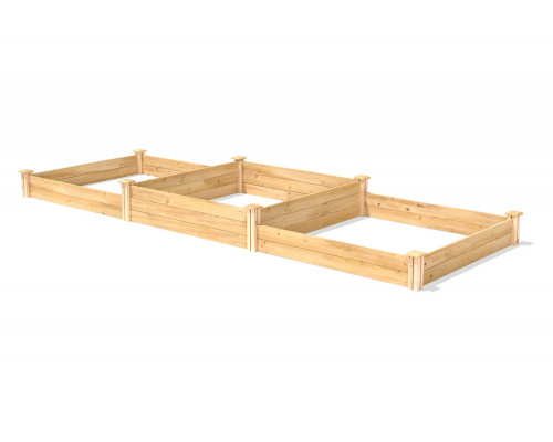 FaFurn - Farmhouse Cedar Wood Raised Garden Bed 4 Ft X 12 Ft