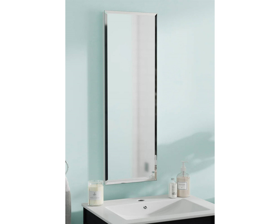 FaFurn - Narrow Bathroom Medicine Cabinet Frameless Mirror 12 X 36 Inch