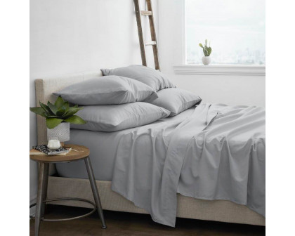 FaFurn 6-Piece Full Size Resistant Sheet Set - Gray, Microfiber/Polyester