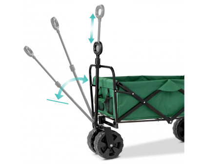 FaFurn - Garden Cart in Green, Steel