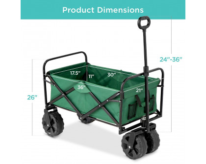 FaFurn - Garden Cart in Green, Steel