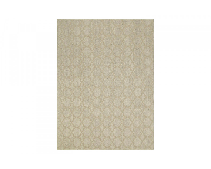 FaFurn - 7.5-Ft X 9.5-Ft Tan Area Rug