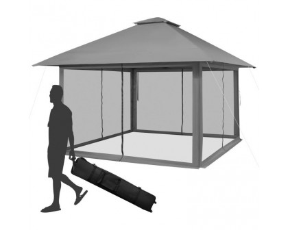 FaFurn - Outdoor Canopy with Mesh Mosquito Netting Sidewalls