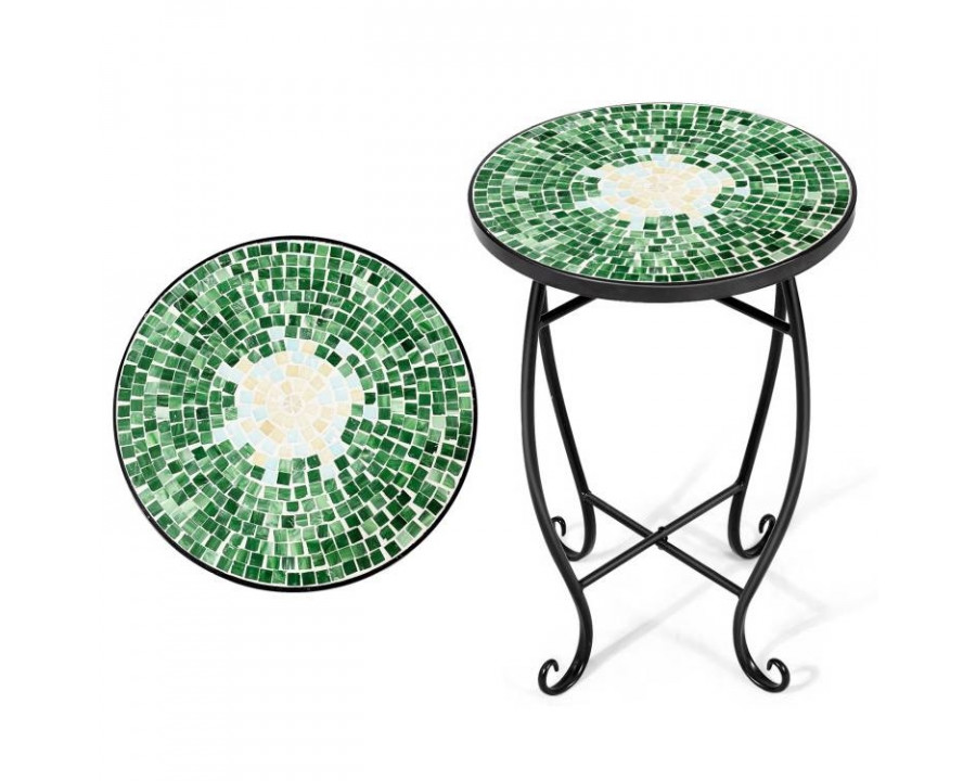 FaFurn - Mosaic Bistro Table in Green