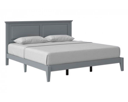 FaFurn - Traditional Platform Bed with Headboard (GRBETRAD1638742)