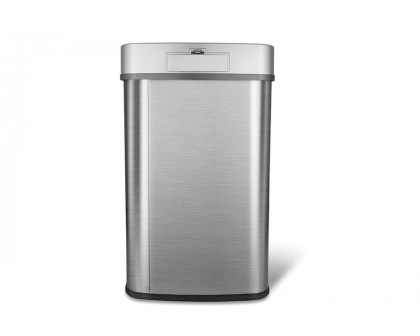 FaFurn 13-Gallon Stainless Steel Kitchen Trash Can with Motion Sensor Lid - Gray