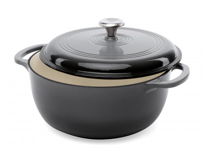 FaFurn - 6 Quart Large Enamel Cast-Iron Dutch Oven Kitchen Cookware