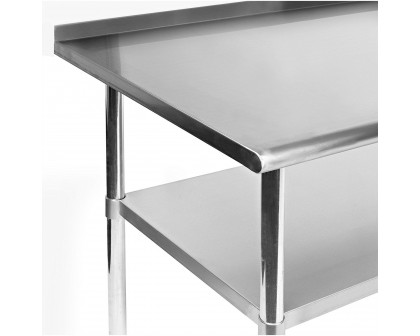 FaFurn - Work Table in Silver, Stainless Steel