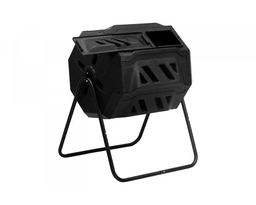 FaFurn - Outdoor Garden 5.7 Cubic Ft Rotating Composting Bin Tumbler