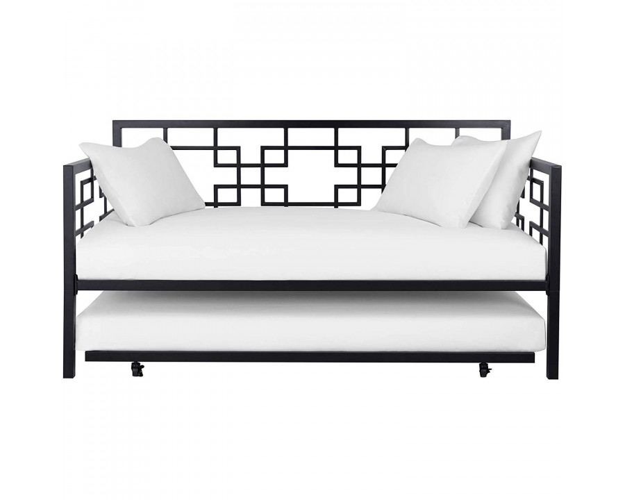 FaFurn - Daybed Frame with Twin Pull-Out Trundle Bed