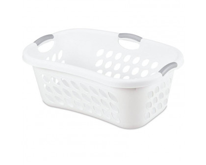 FaFurn - Set of 6 Laundry Baskets with Carry Handles in White