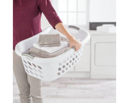 FaFurn - Set of 6 Laundry Baskets with Carry Handles in White