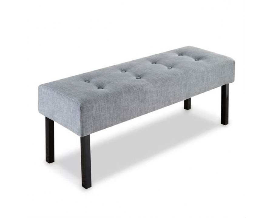 FaFurn - Memory Foam Bench in Gray, Fabric