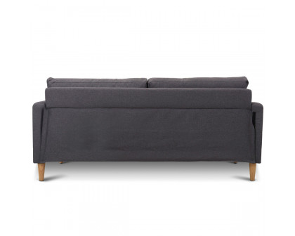 FaFurn™ Modern Sofa with Wood Legs - Gray, Fabric