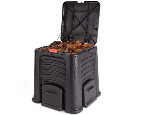 FaFurn - 105 Gallon Compost Bin in Black