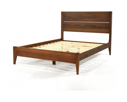 FaFurn - Mid Century Slatted Platform Bed