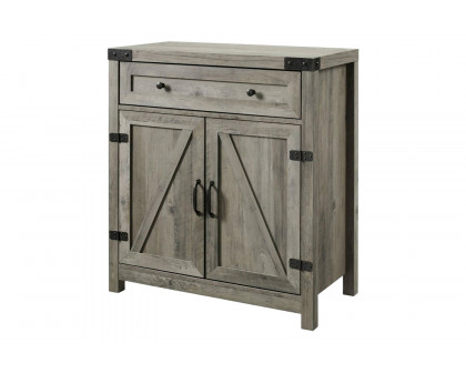 FaFurn - Rustic Farmhouse Barn Door Accent Storage Cabinet