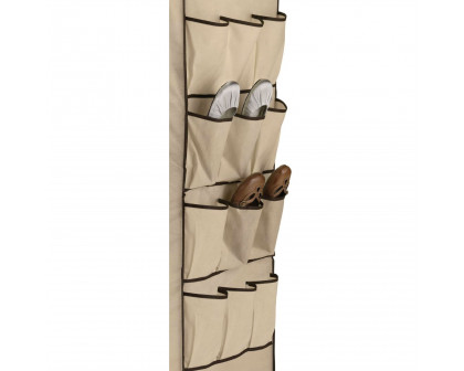 FaFurn - Wardrobe with Shoe Organizer in Tan