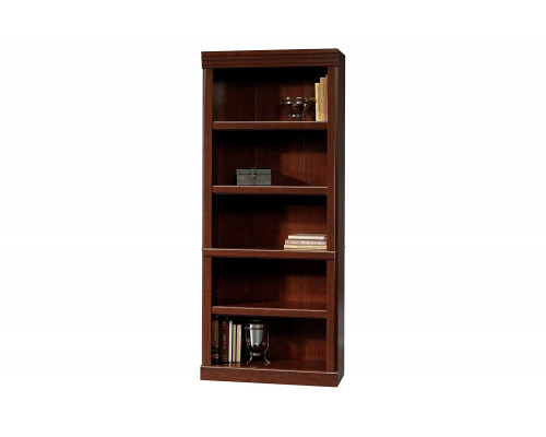 FaFurn - 71-Inch High 5-Shelf Wooden Bookcase in Cherry Finish