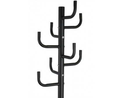 FaFurn - Black Metal Coat Rack Entry Hall Tree