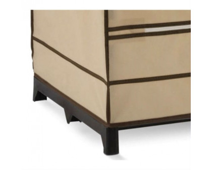 FaFurn - Wardrobe with Shoe Storage in Khaki