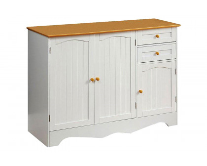 FaFurn - Sideboard Buffet Cabinet with Finish Top and Knobs