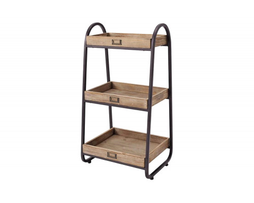 FaFurn - Industrial Freestanding 3-Tier Bathroom Storage Shelving Unit