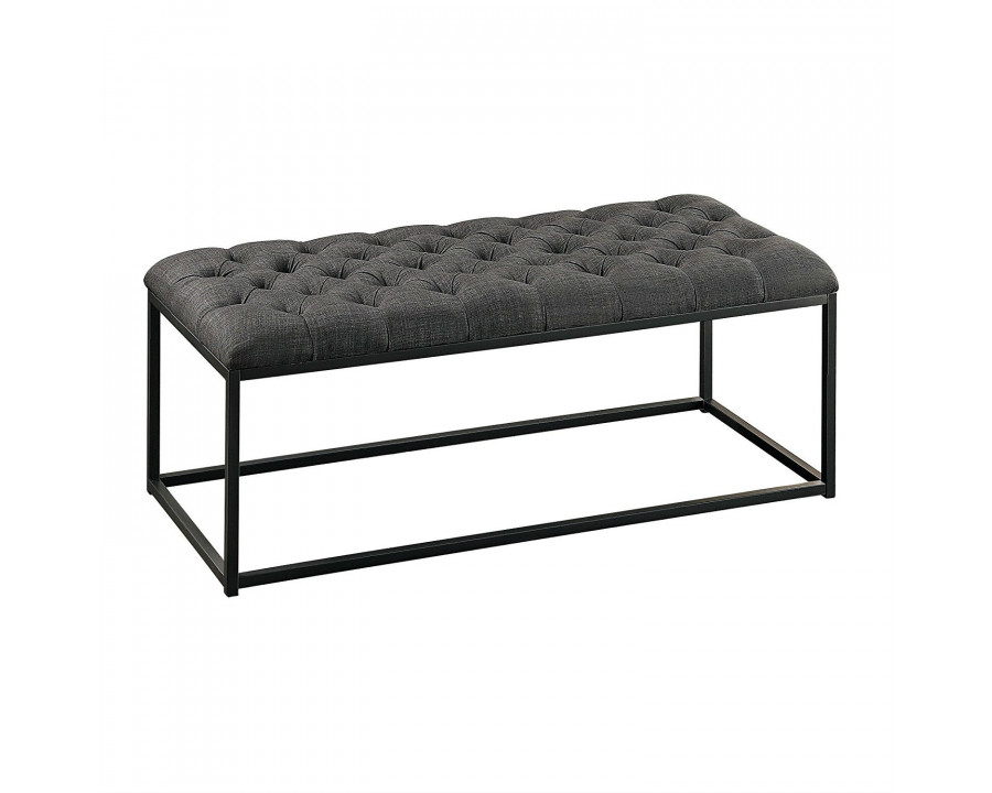 FaFurn - Button-Tufted Bench with Metal Frame