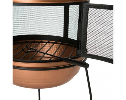 FaFurn - Fire Pit with Stand in Copper/Iron