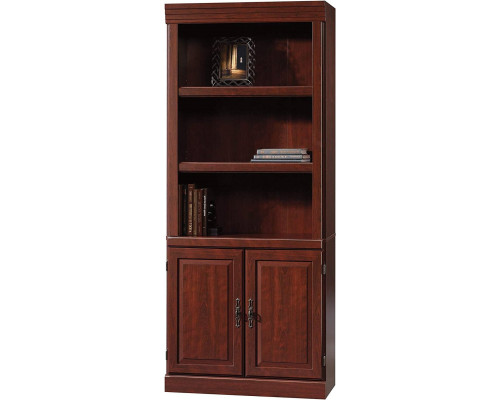 FaFurn - 3-Shelf Bookcase with Storage Drawer in Cherry, Wood