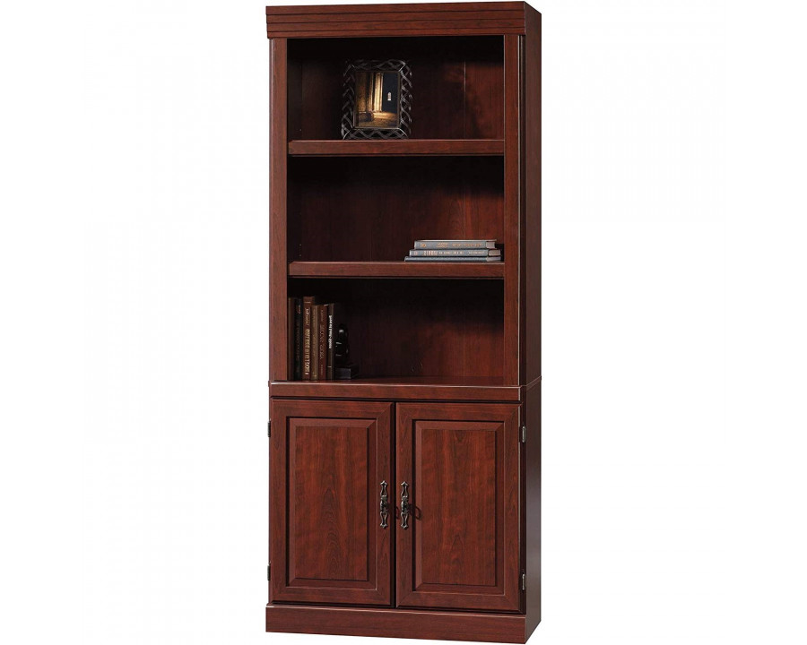 FaFurn - 3-Shelf Bookcase with Storage Drawer in Cherry, Wood