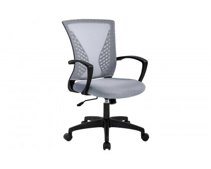 FaFurn - Modern Mid-Back Office Desk Chair Ergonomic Mesh with Armrest On Wheels