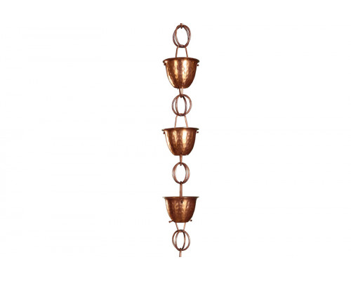 FaFurn - Hammered Copper Rain Cups 8.5-Feet