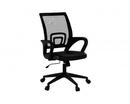 FaFurn - Modern Mid-Back Ergonomic Mesh Office Desk Chair with Armrest On Wheels