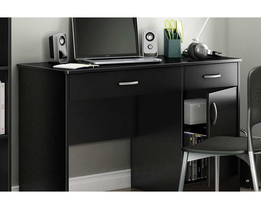 FaFurn - Home Office Work Desk in Black Finish