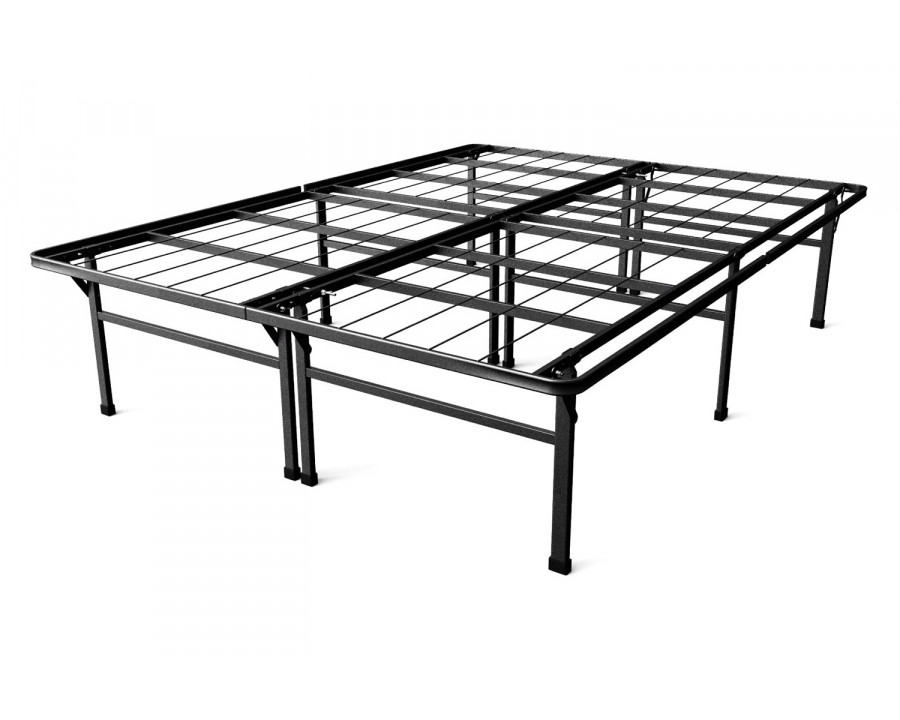 FaFurn - Full Size 18-Inch High Rise Folding Metal Platform Bed Frame