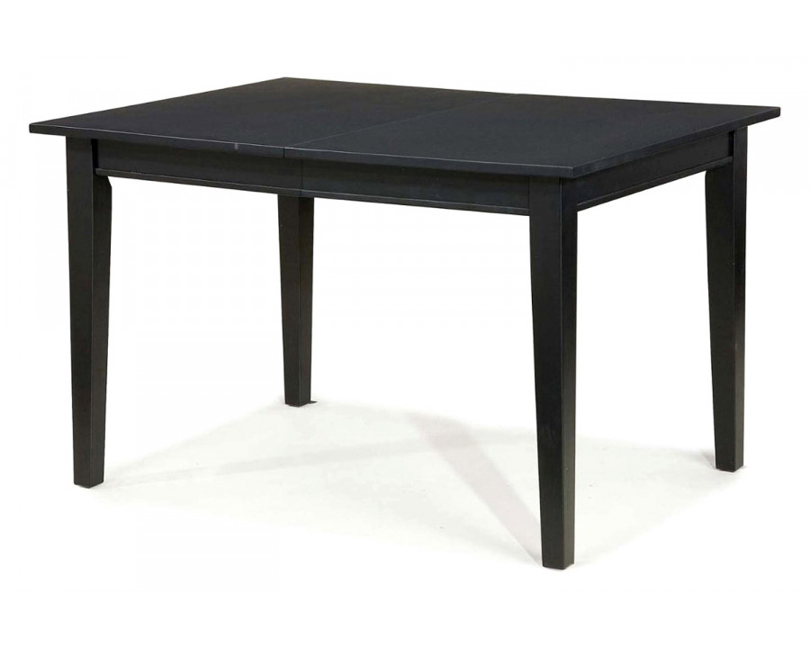 FaFurn Space Saving Expandable Dining Table 48-66" - Ebony Black