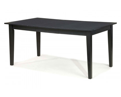 FaFurn Space Saving Expandable Dining Table 48-66" - Ebony Black