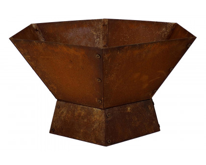 FaFurn - 23 Inch Rustic Steel Affinity Fire Pit