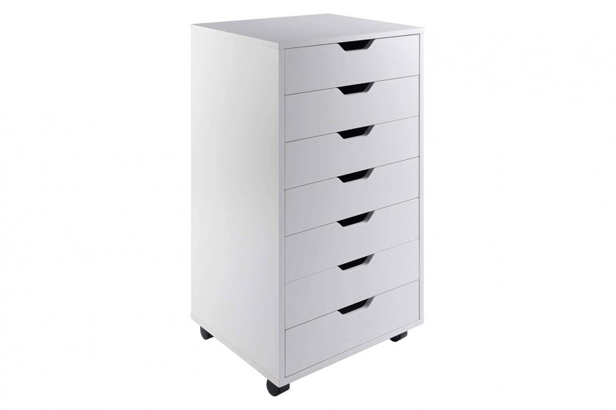 FaFurn™ Modern Scandinavian Style 7-Drawer Storage Cabinet Chest - White