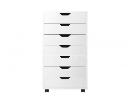 FaFurn™ Modern Scandinavian Style 7-Drawer Storage Cabinet Chest - White