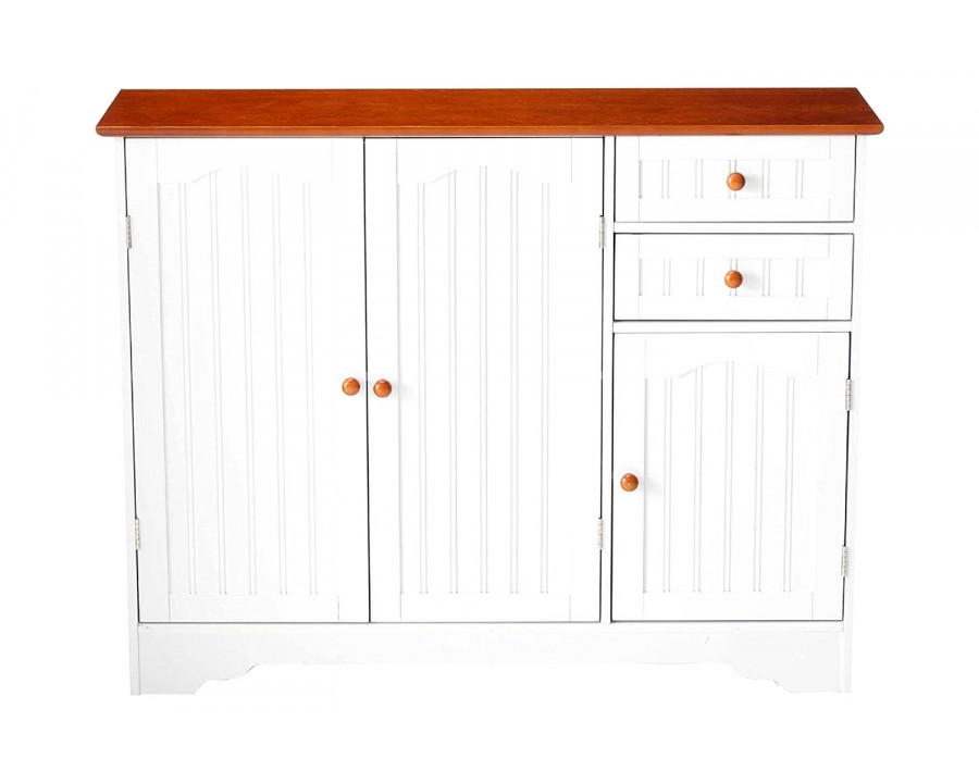 FaFurn - Sideboard Buffet Cabinet with Finish Top and Knobs