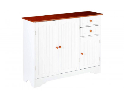 FaFurn - Sideboard Buffet Cabinet with Finish Top and Knobs