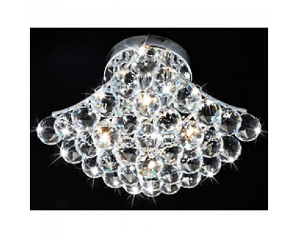 FaFurn - 4-Light Chandelier in Chrome/Crystal